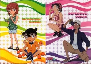 中古】クリアファイル A.江戸川コナン＆灰原哀/服部平次＆遠山和葉