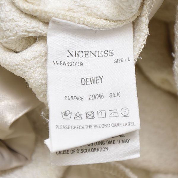 8/5値下げ】 NICENESS ナイスネス 2019AW DEWEY wild silk boa