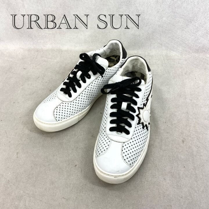 URBAN Sun アーバンサン tobeefree ローカットスニーカー シューズ 41 ホワイト 約26cm メンズ 靴
