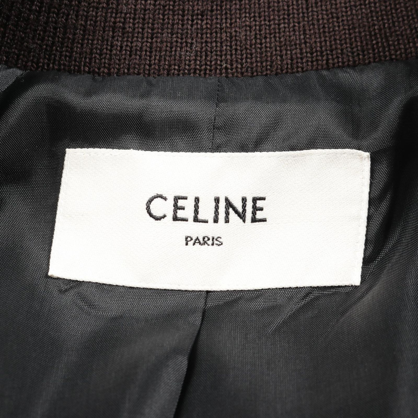 セリーヌ CELINE ブルゾン Cロゴ スーベニア テディブルゾン 2V83G1641 ブラウン その他 ジャケット レディース Used B