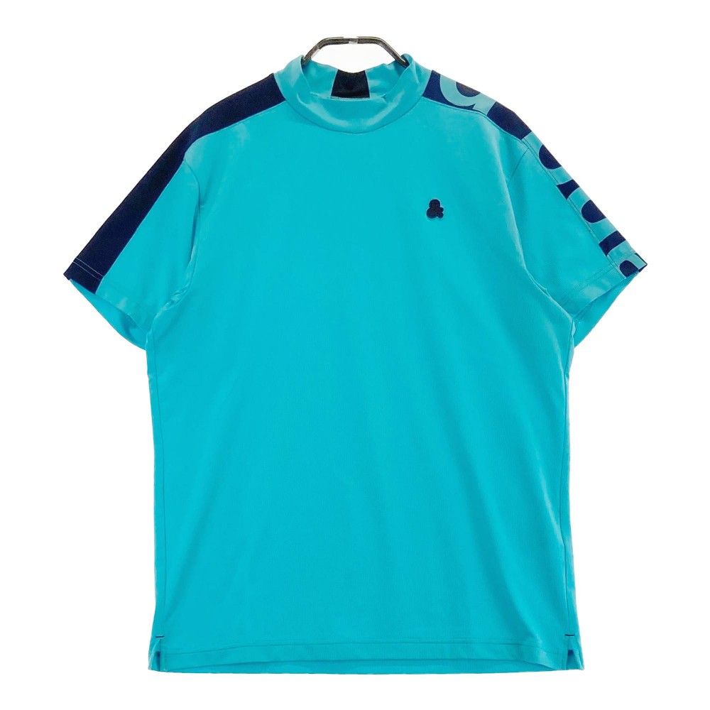 サイズ L AND PER SE アンパスィ ハイネック 半袖Tシャツ ブルー系 240101429197 ゴルフウェア メンズ ストスト
