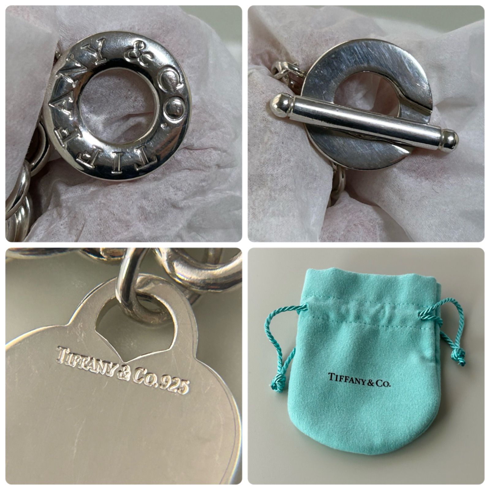 ティファニー ネックレス ハート トグル 太 チェーン AG925 TIFFANY 