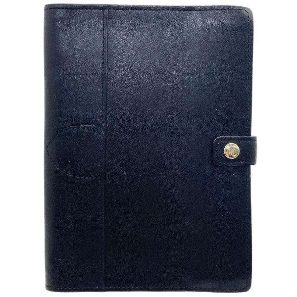 バーバリー ロンドン ノートカバー チェック 手帳カバー レザー 革 ブラック 黒 BURBERRY LONDON A6サイズ ブックカバー アジェンダ ダイアリー アドレス帳 メモ帳 ノート 文具 ブランド小物