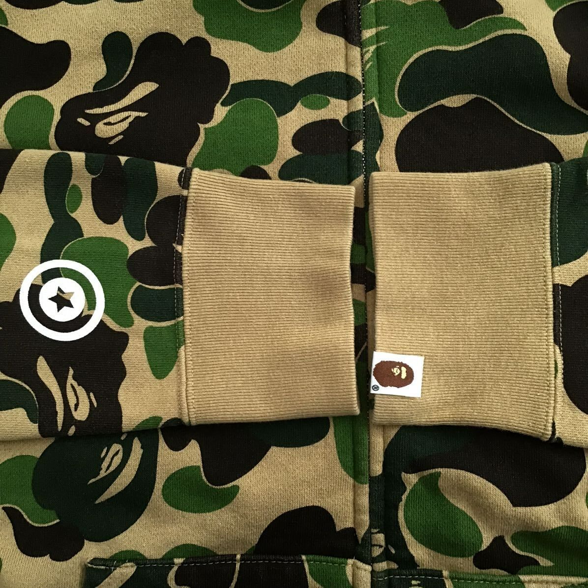 ABC camo green シャーク パーカー Lサイズ shark full zip hoodie a