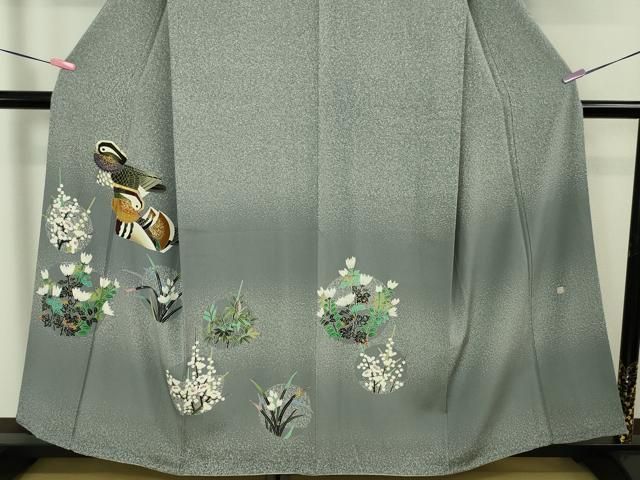 平和屋本店□極上 人間国宝 羽田登喜男 TOKIOetTOKI 訪問着 鴛鴦 本場