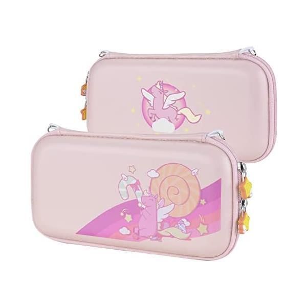 eXtremeRate PlayVital Switch Switch Liteに対応するキャリングケース (Candy Rain)