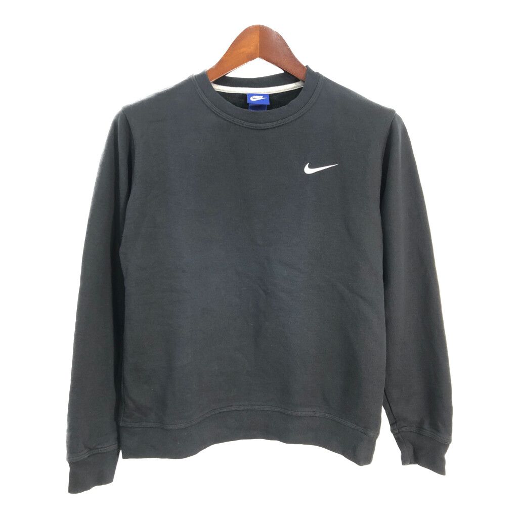 NIKE ナイキ スウェット スポーツ ワンポイントロゴ ブラック (メンズ M) 中古 古着 S5714