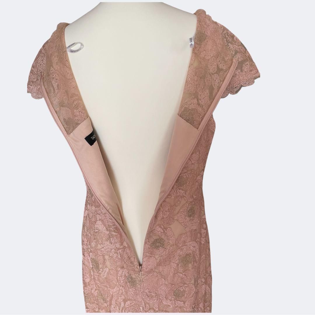 新品◇TADASHI SHOJI タダシショージ 上品ゴールドピンクベージュお花