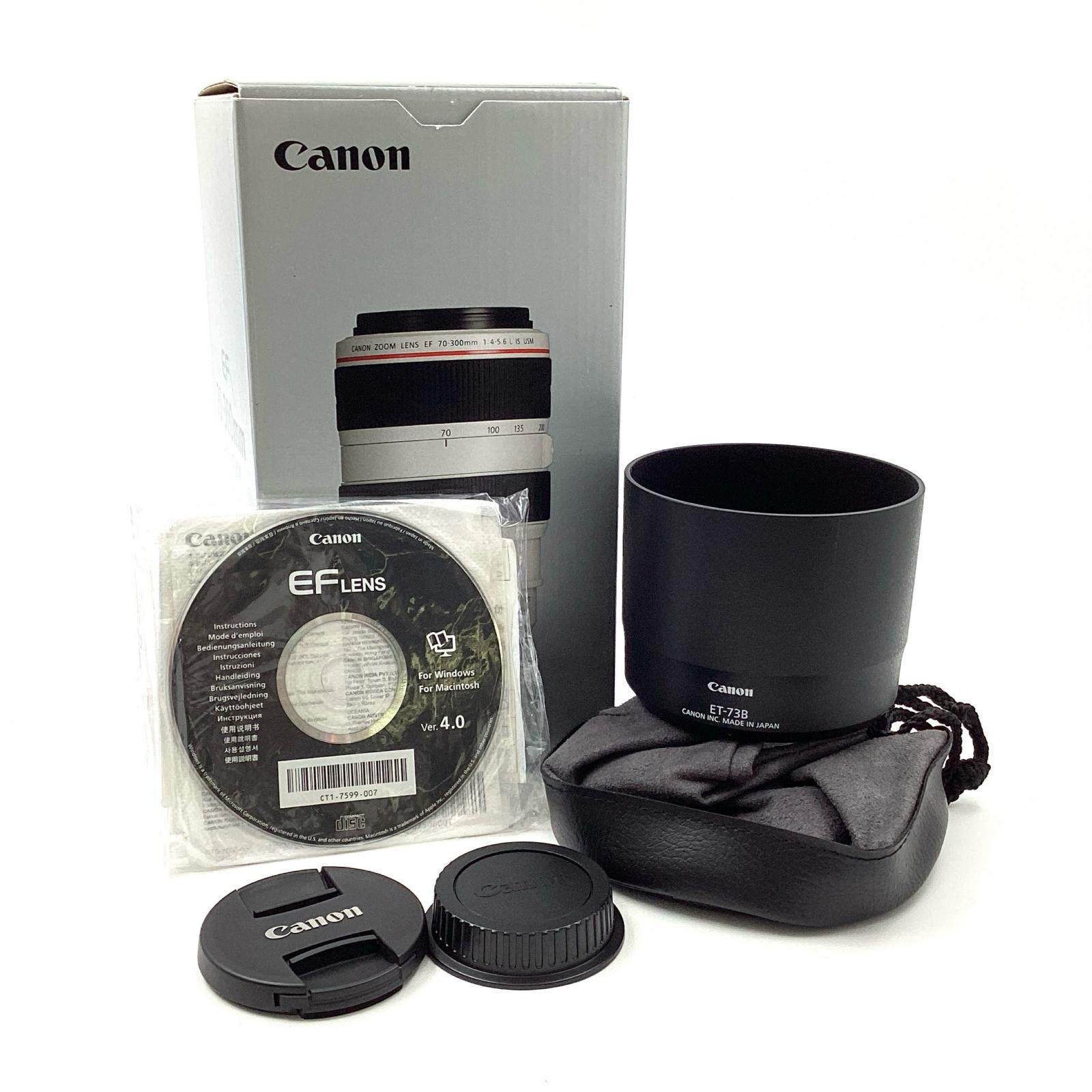 【美品・動作確認済】キャノン EF70-300mm F4-5.6 IS USM EF70-300mm F4-5.6 IS USM - キヤノンカメラミュージアム