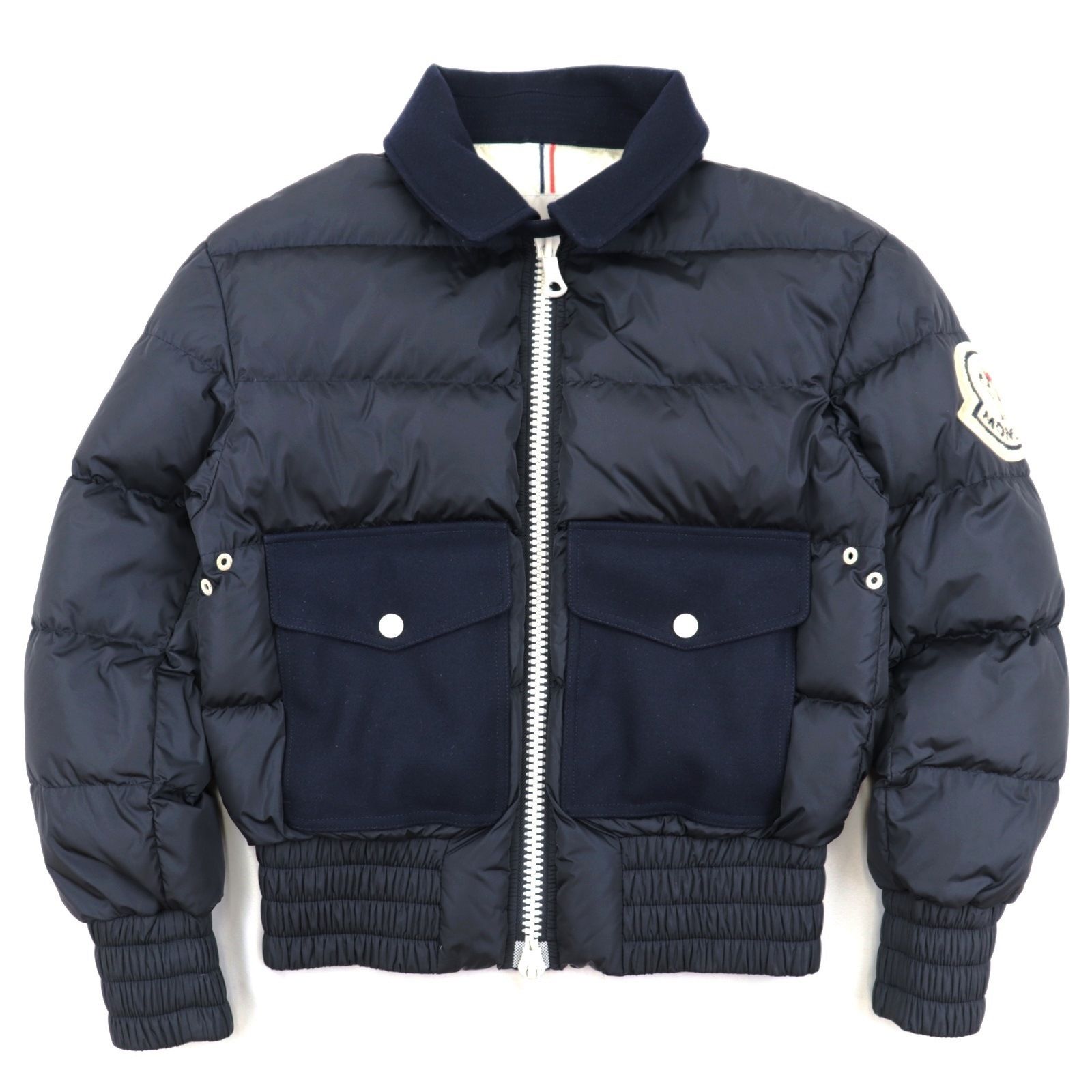 美品 モンクレール BARBUDA ダウンジャケット メンズ 紺 0 MONCLER