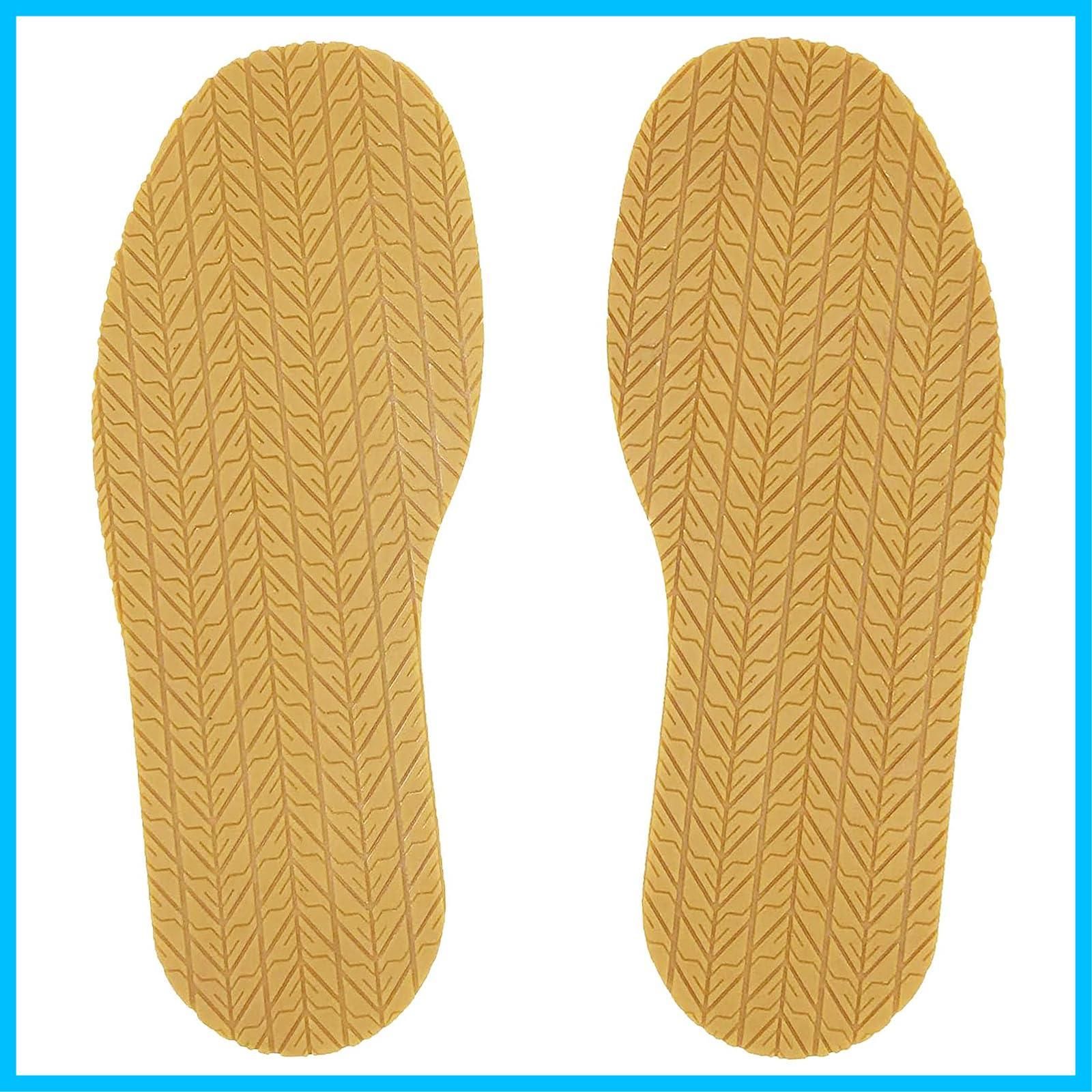 ウシスジ色 男女兼用 耐摩耗性 シューズ補修材 自由にカット 靴修理キット 靴底補修用 靴底の保護 滑り止め ゴムシートソール 1ペア 靴底修理シート LIANHATA