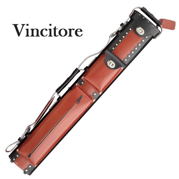 Vincitore LC24COM 2バット4シャフト ブラックブラウン 本革 キュー 