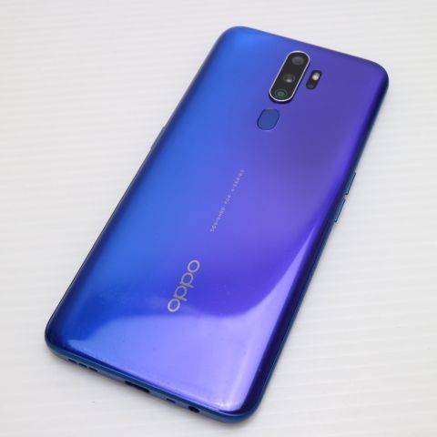 超美品 OPPO A5 2020 ブルー スマホ 本体 白ロム 土日祝発送OK