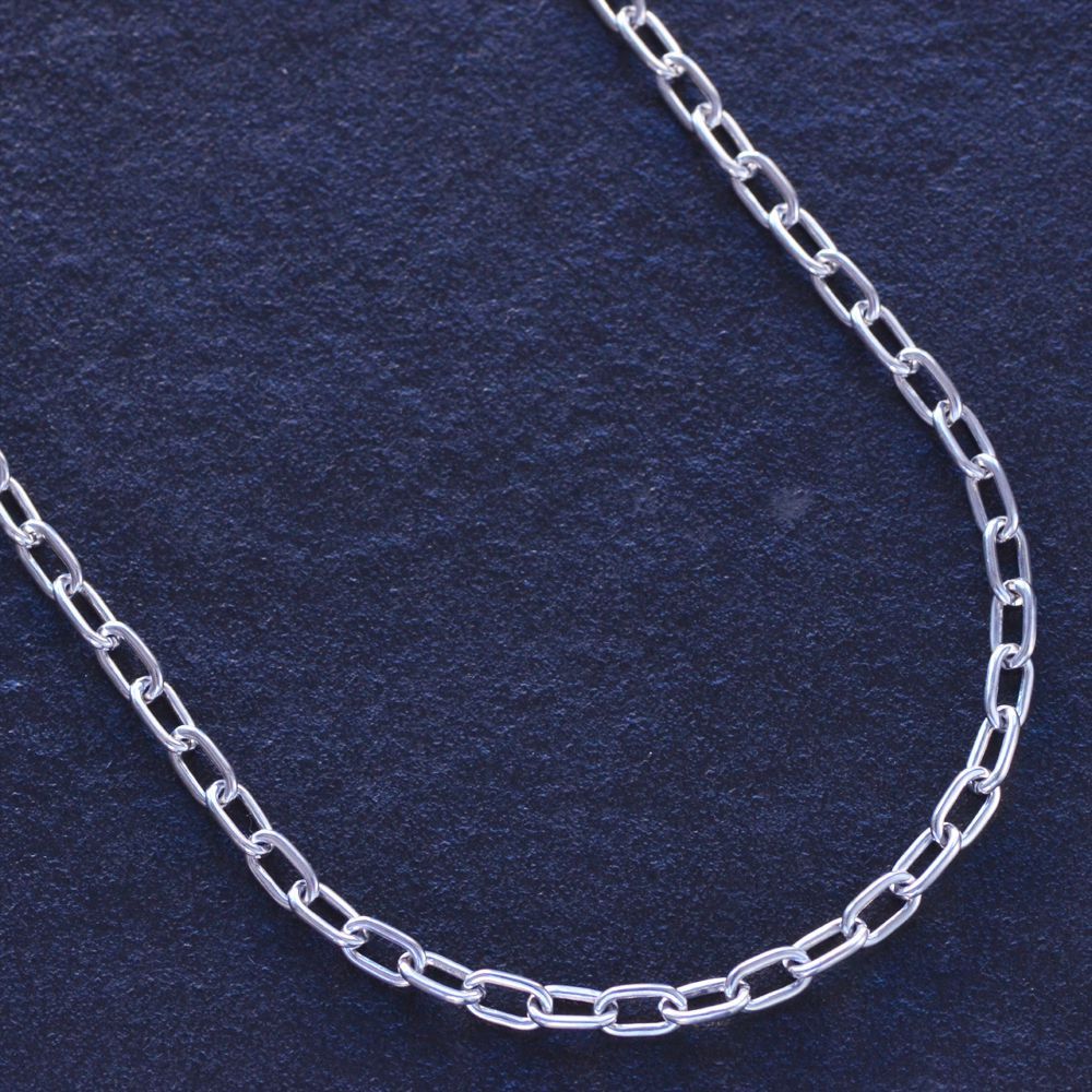 ネックレス チェーン メンズ メンズネックレス シンプル プラチナ アズキチェーン 50cm Pt900 地金 チェーンネックレス日本製 刻印入り 人気アイテム アクセサリーマート|メルカリShops店