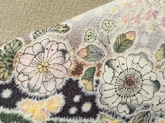 平和屋着物○越後十日町の一流染匠 桐屋・翠山工房 訪問着 手描き