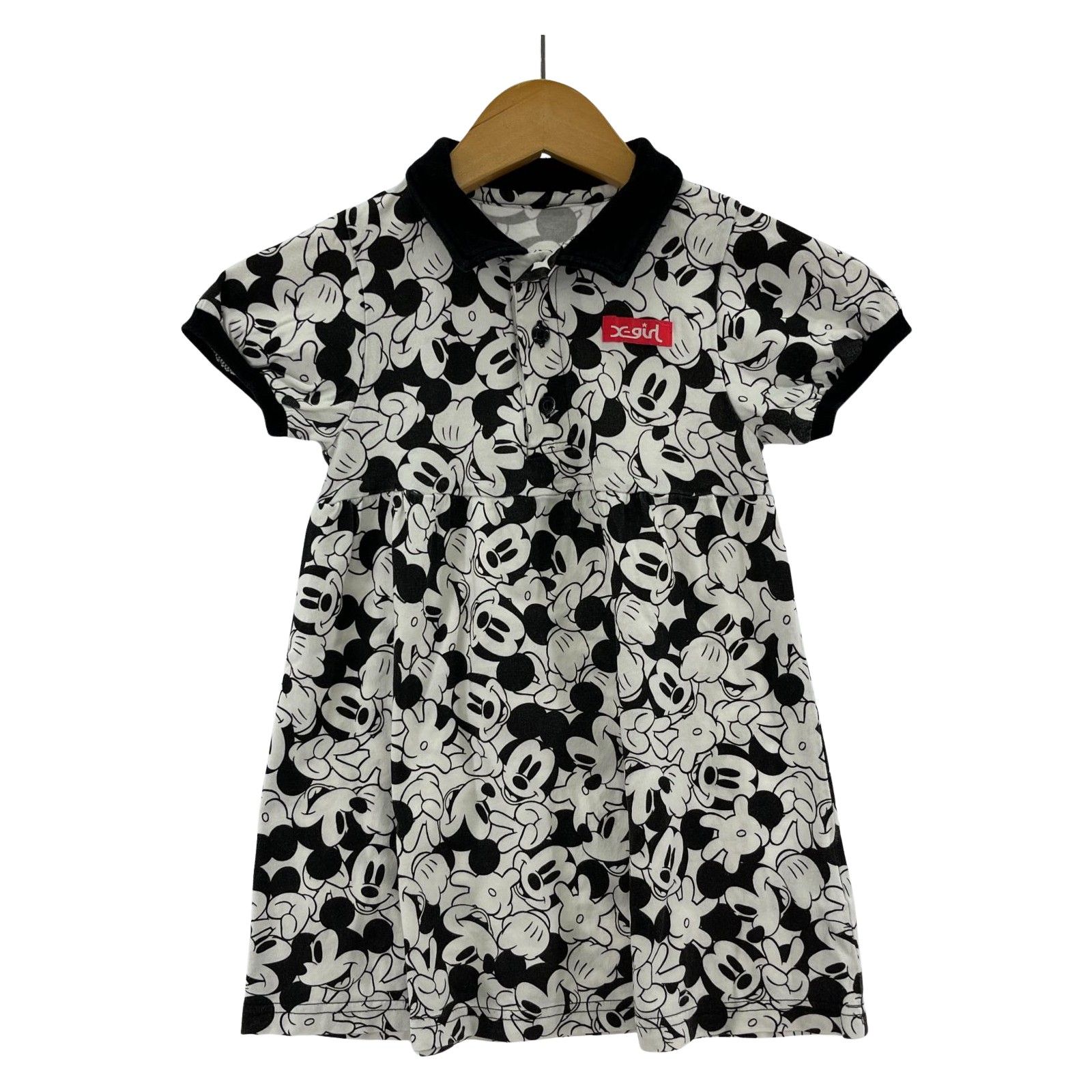 X-girl エックスガール ×Disney ミッキー総柄 ワンピース size5T