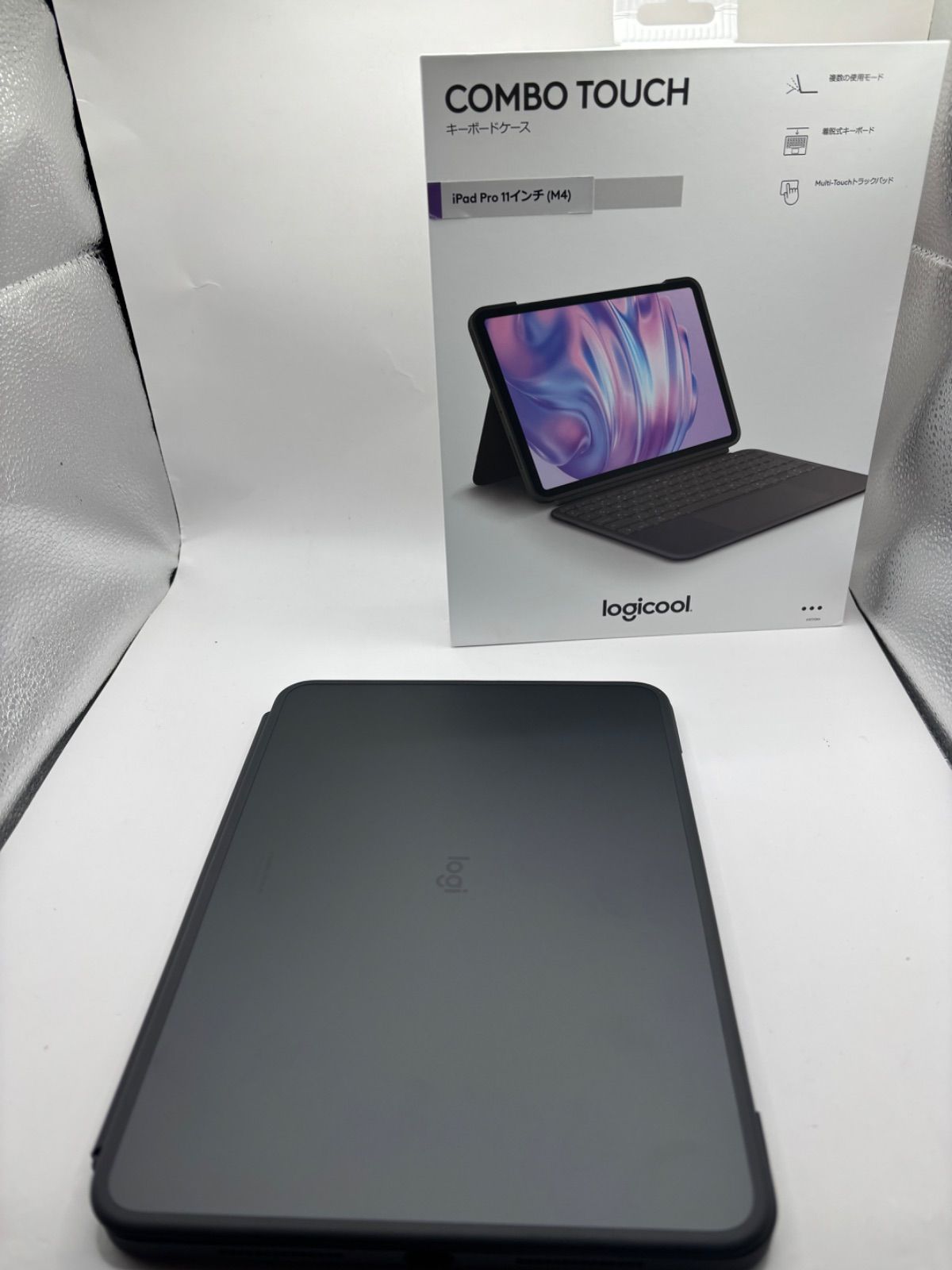 使用 ロジクール Logicool キーボード一体型ケース iK1177GRA logicool（ロジクール） iPad キーボード ケース Combo Touch iPad Pro