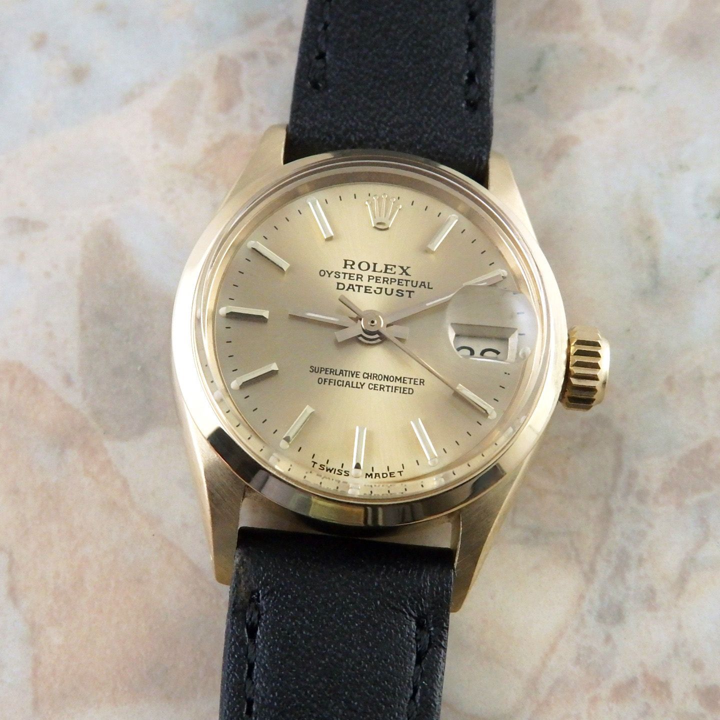 ロレックス デイトジャスト レディース 18KYG ヴィンテージ ROLEX 