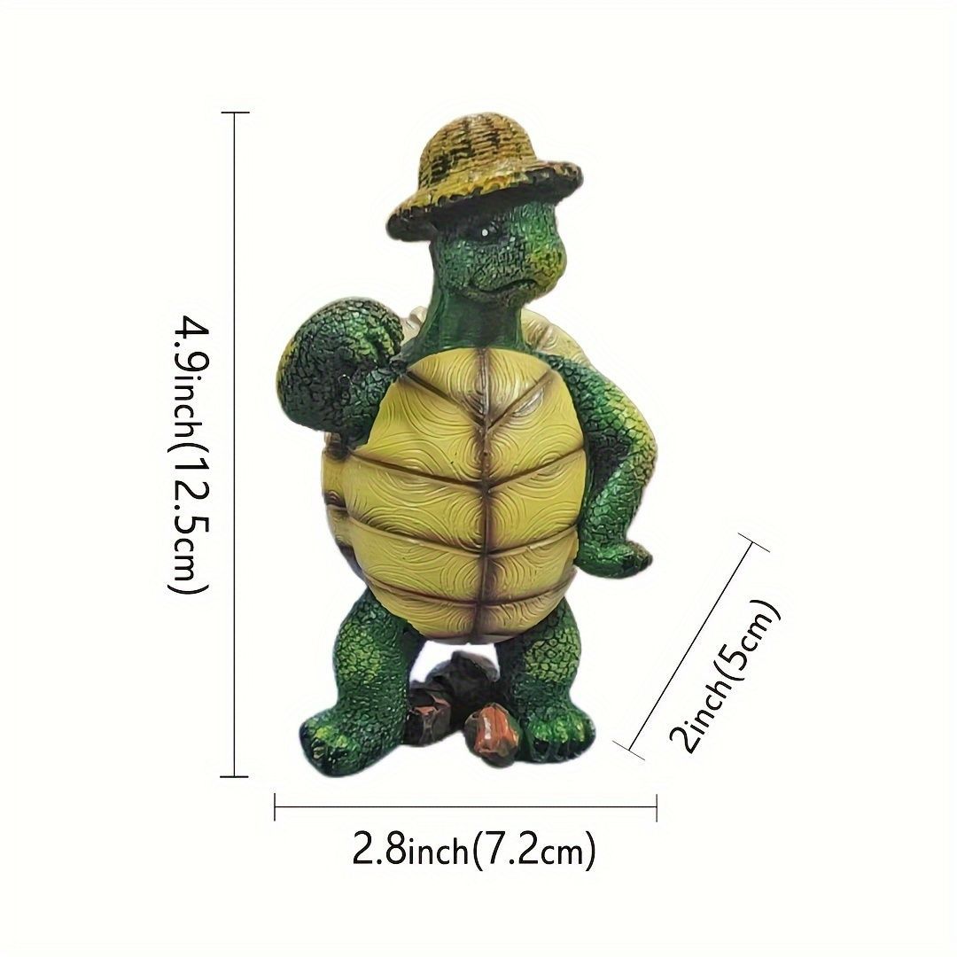 ★カメ・亀　ガーデニング & オブジェ インテリア 置物 装飾特大サイズ♪ 置物 オブジェ ガーデンオーナメント ライトを持つ亀 カメ 室内
