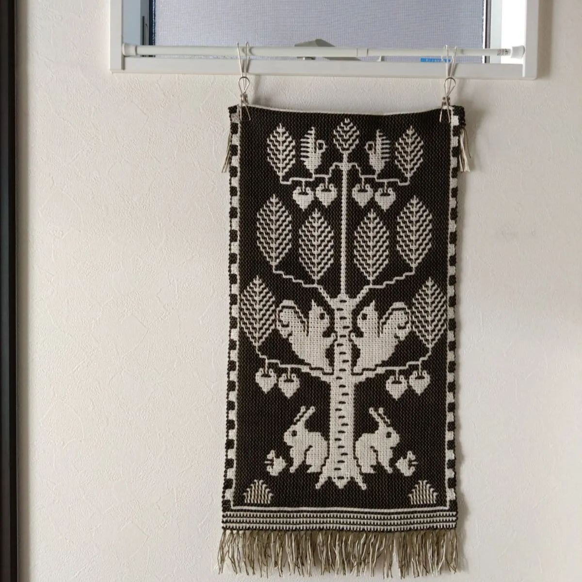 お値下げ hand weaving  Earth / 手織りのタペストリー タペストリー 北欧 ハワイアン雑貨 壁掛けインテリア 手編み