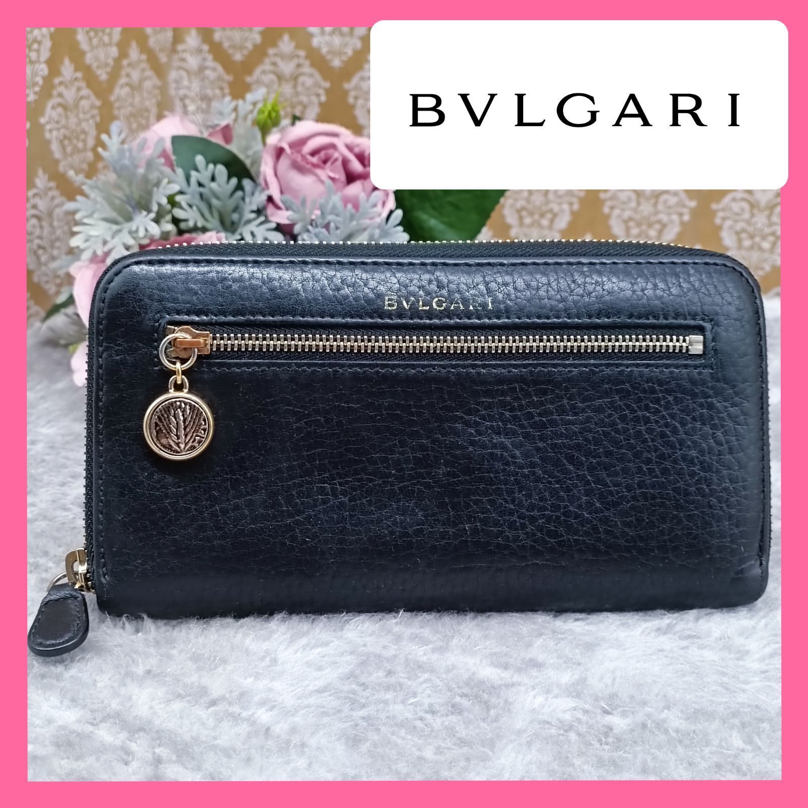 BVLGARI 》 ブルガリ 長財布 モネーテ ラウンドファスナー ロング 