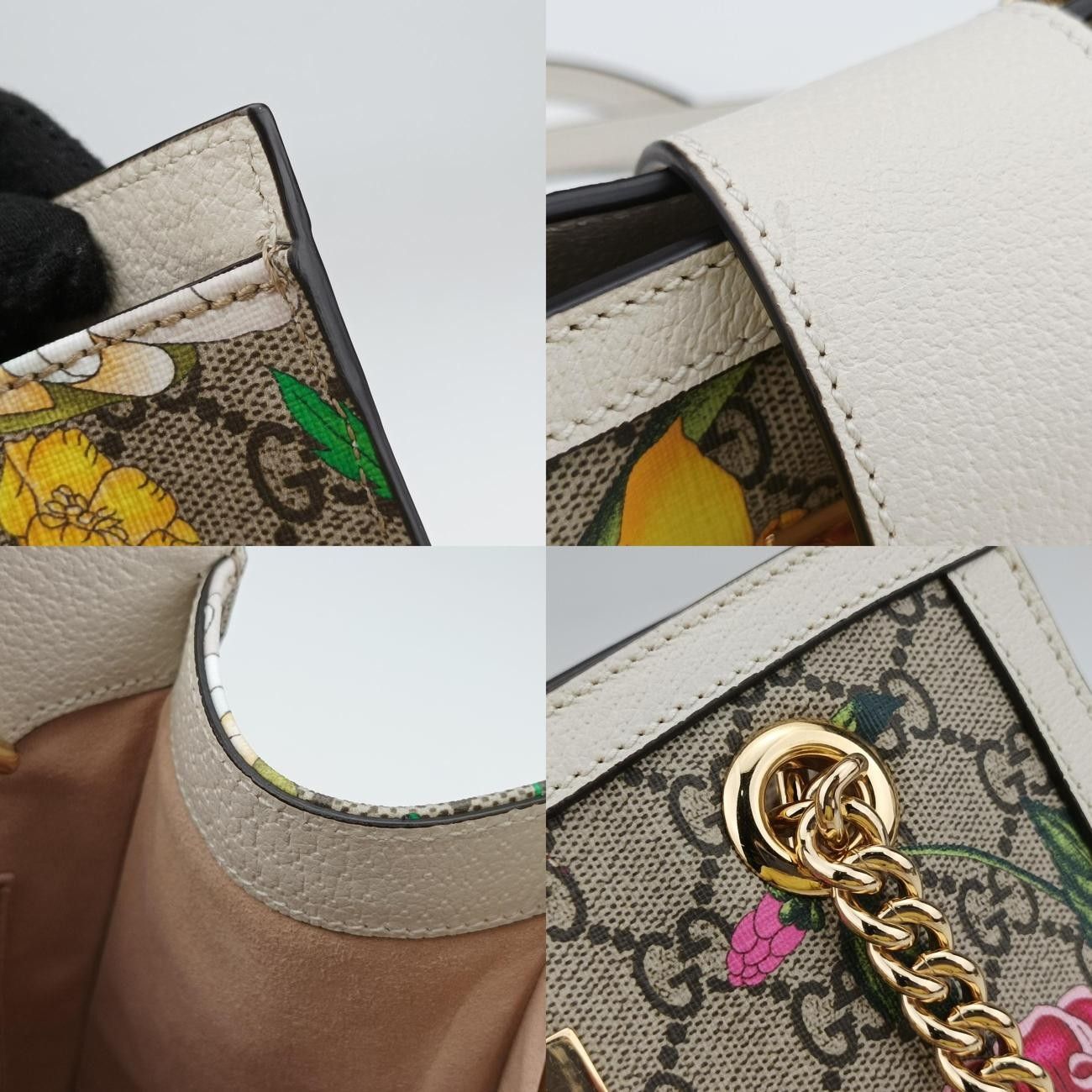 グッチGucciパドロック ベージュ×マルチ