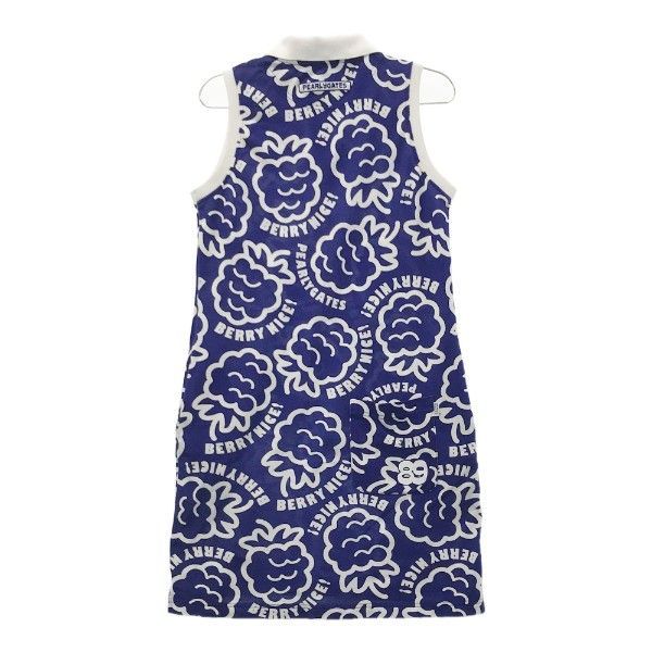 パーリーゲイツ PGG パイルメッシュ ホワイトワンピースサイズ0