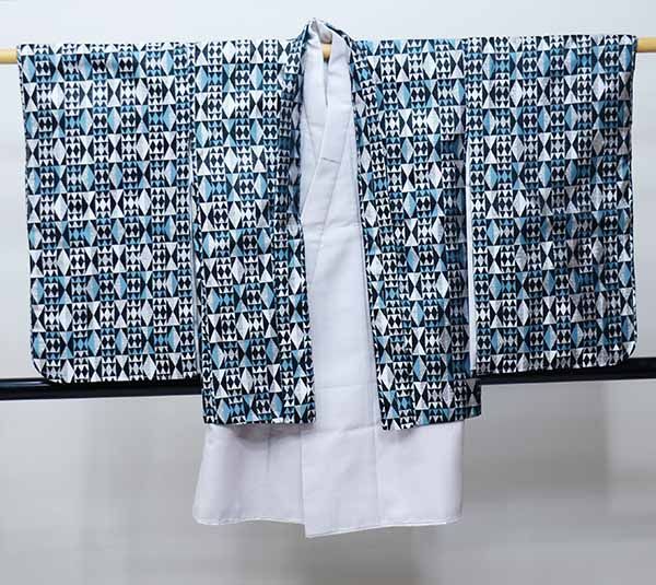 七五三 五歳 男児 羽織・着物・襦袢3点セット おりびと 紫色 お仕立て無料 七五三 五歳 男児 羽織・着物・襦袢3点セット おりびと 紫色 お仕立て無料