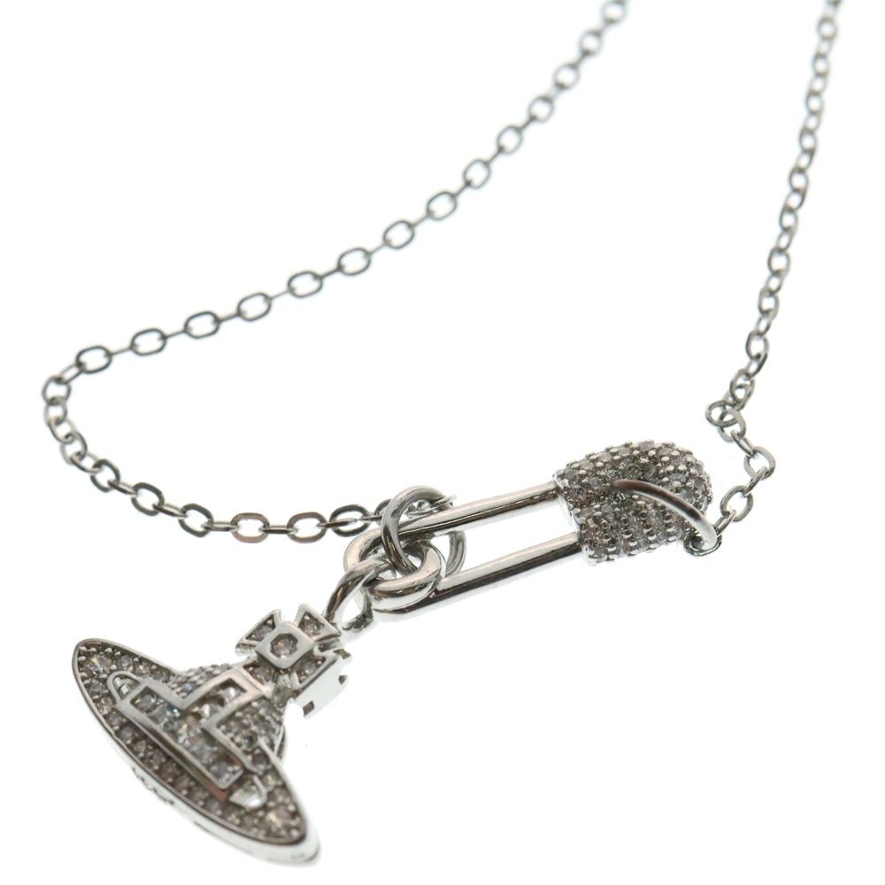 ヴィヴィアン ネックレス　安全ピン　シルバー 20/21新作☆vivienne westwood☆LUCRECE安全ピンネックレス