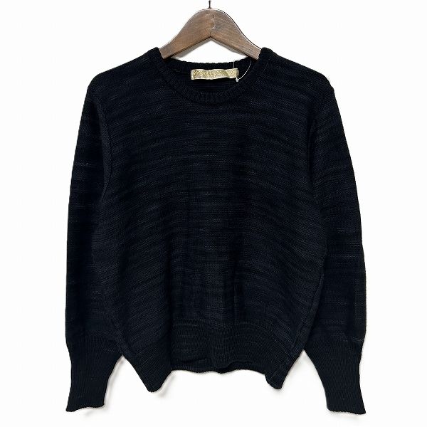 MORIOKA SACHIKO ニットロングワンピース ウールコットン 長袖 wnc