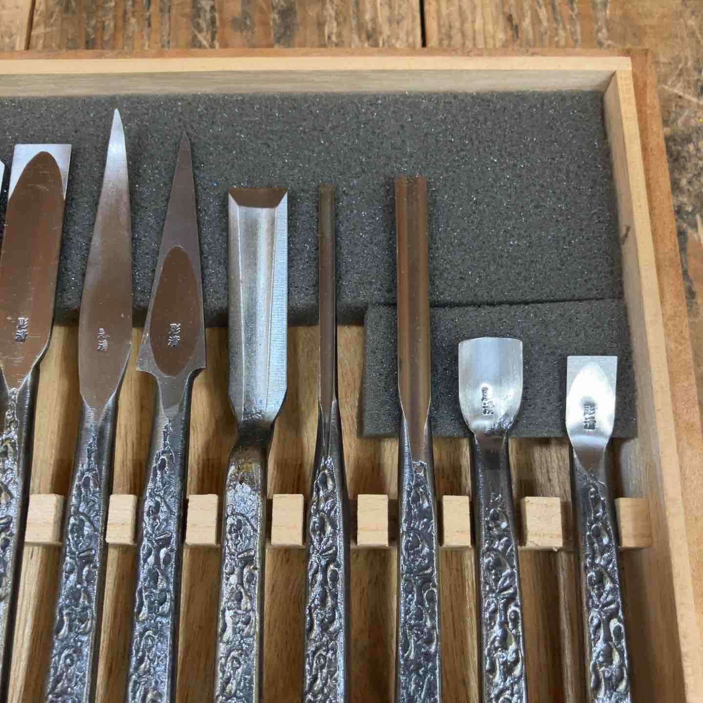美品】彫清 彫刻刀 共柄 15本組 道※備考欄要確認【所沢店】 - メルカリ