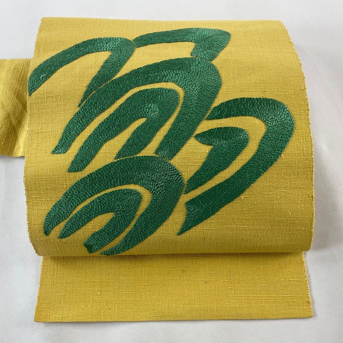 手織り紬 名古屋帯 未使用 証紙付 正絹 名古屋帯 美品 逸品 落款 証紙