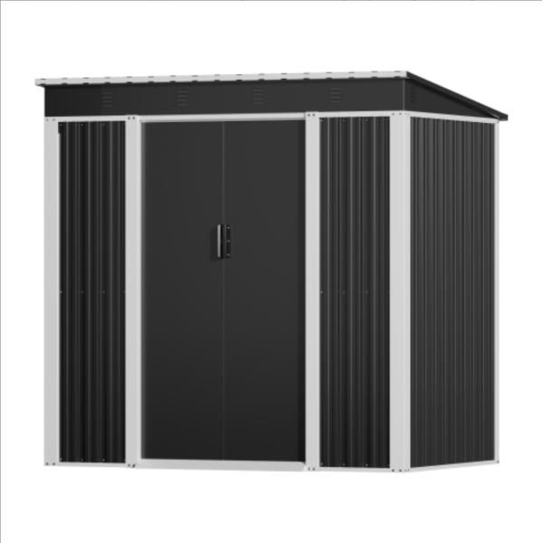 在庫限り 物置 屋外 スチール 倉庫 戸外収納庫 幅180*奥行き120*高185 防さび ベランダ 防水 物置き おしゃれ 屋外物置 ドア 引戸 スチール物置 屋外収納 爆買 期間限定SALE実施中。