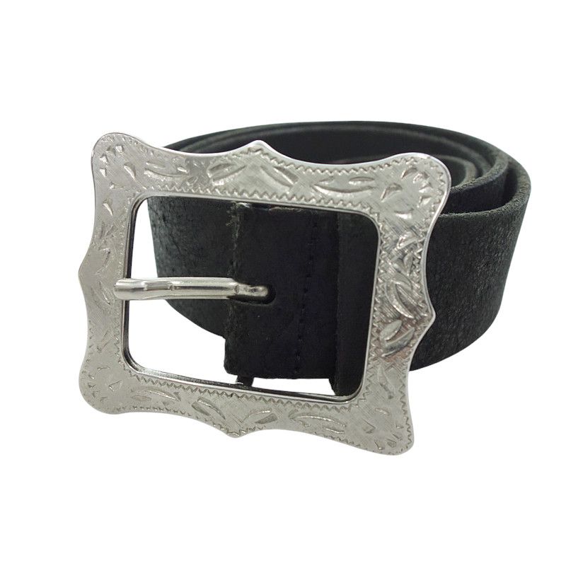 DSQUARED 2 ディースクエアード　ベルト　レザー　でかバックル ディースクエアード2/DSQUARED2 バックル レザー ベルト シルバー