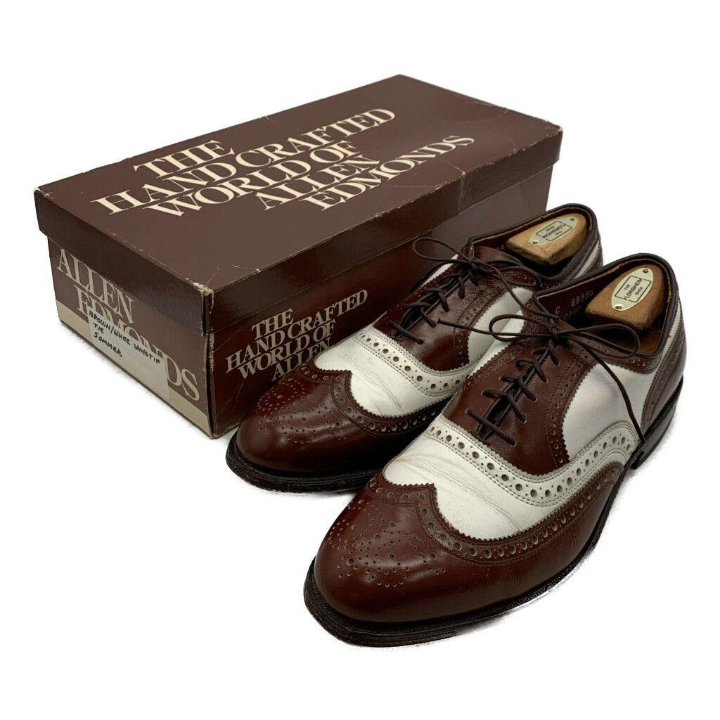 箱付き 80年代 USA製 Allen Edmonds アレンエドモンズ ウィングチップ