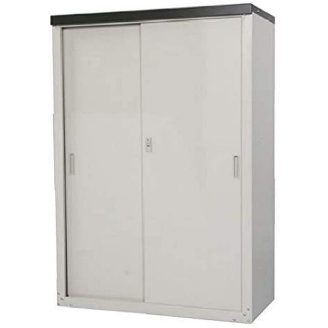 グリーンライフ GREEN LIFE 家庭用収納庫 ライトグレー 幅89×奥行47×高132cm HS-132