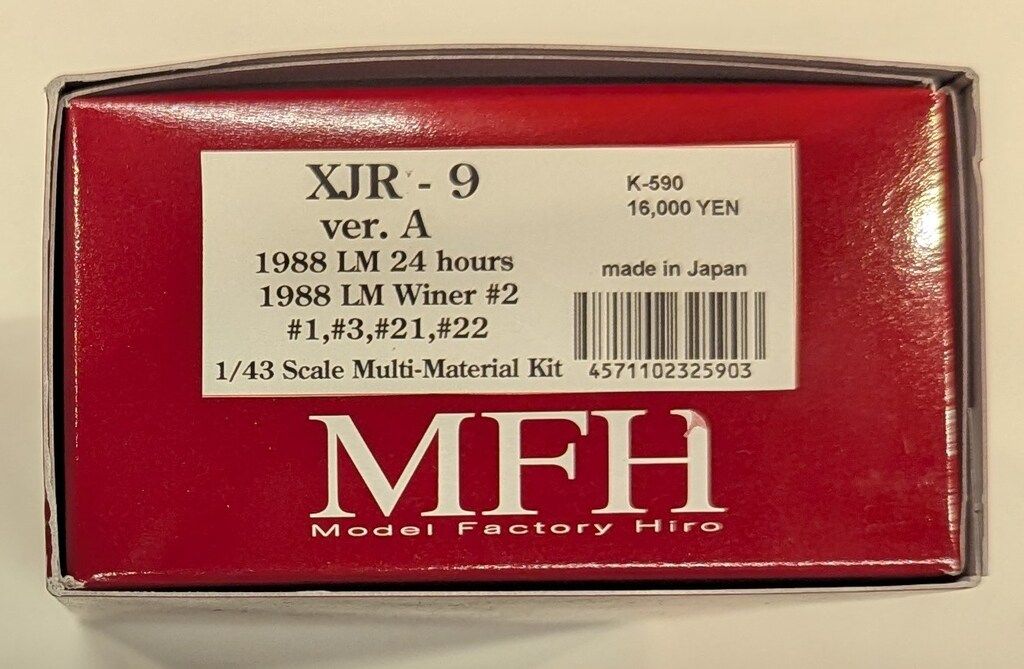 MFH|モデルファクトリーヒロ 1|43Scale Multi-material Kit XJR-9 Ver.A 1988LM24hours 1988LM WINER K-590