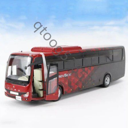 値下げ交渉可 ！FUSO AERO ACE 1/43 観光バス レッド Amazon | ATLAS 1/43 三菱 ふそう エアロエース バス レッド