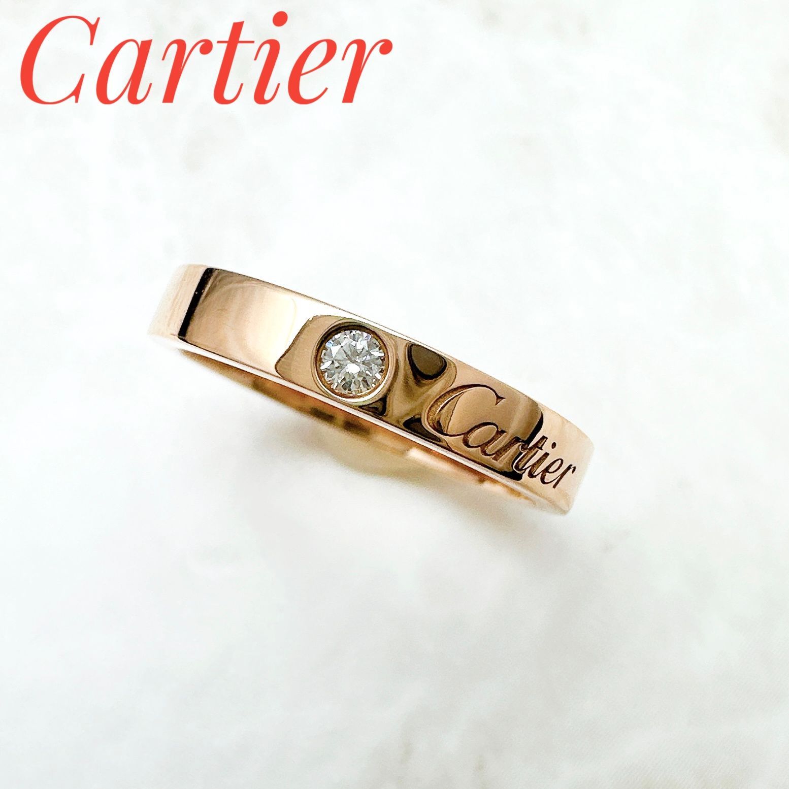 ☆Cartier☆ Cドゥカルティエ ウェディングリング 750PG オンライン