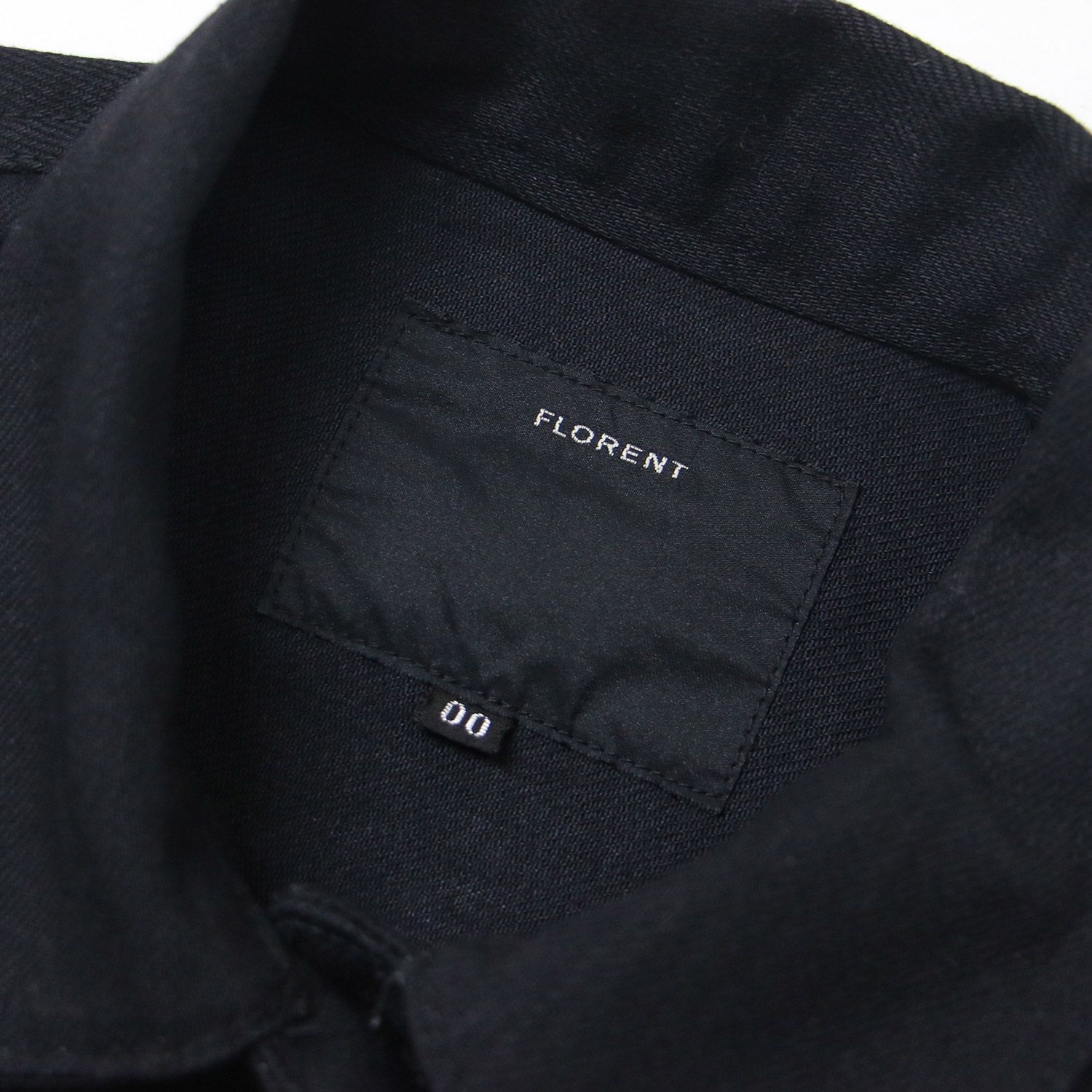 FLORENT フローレント　デニムジャケット　ブラック　サイズ00 美品 FLORENT フローレント ジャケット サイズ:00 デニム