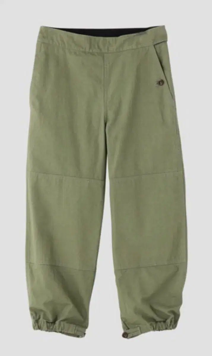美品 MHL ワークパンツ 1 カーキ WA-SHI COTTON PLAINWEAVE TROUSERS | MHL.（エムエイチエル