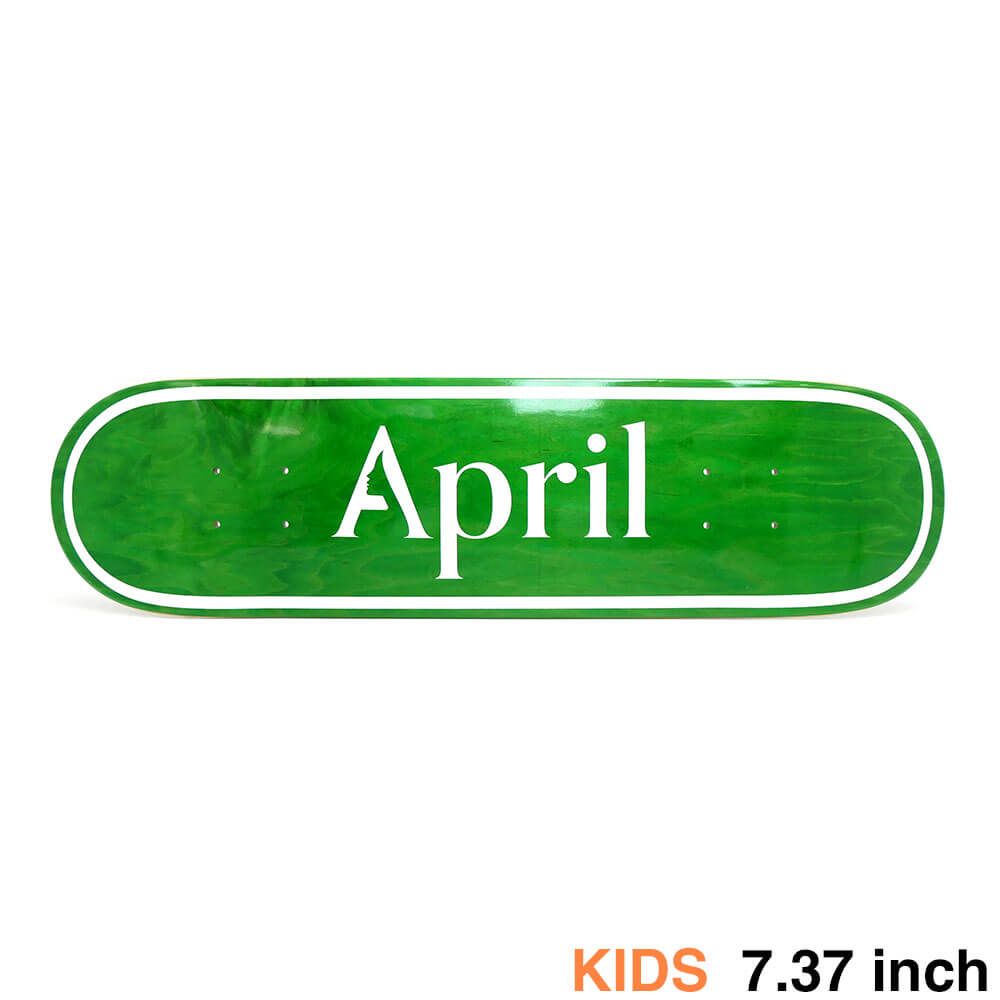 売れ筋 APRIL DECK エイプリル デッキ（子供用） TEAM OG LOGO GREEN