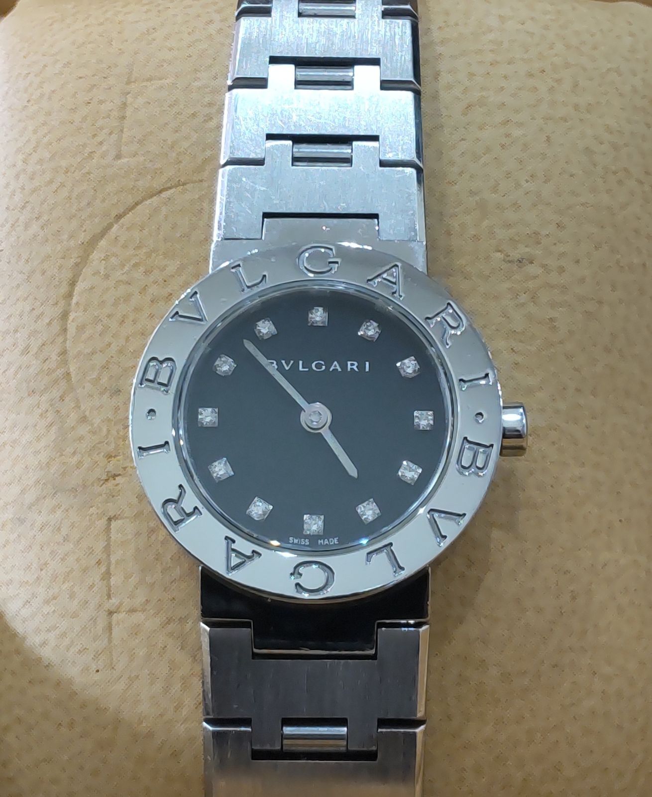 綺麗！ BVLGARI ブルガリ ブルガリ 12Pダイヤ レディース腕時計