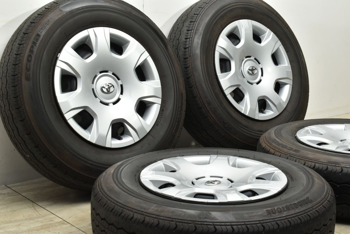 美品】トヨタ 200 ハイエース 純正 15in 6J +35 PCD139.7 ブリヂストン 