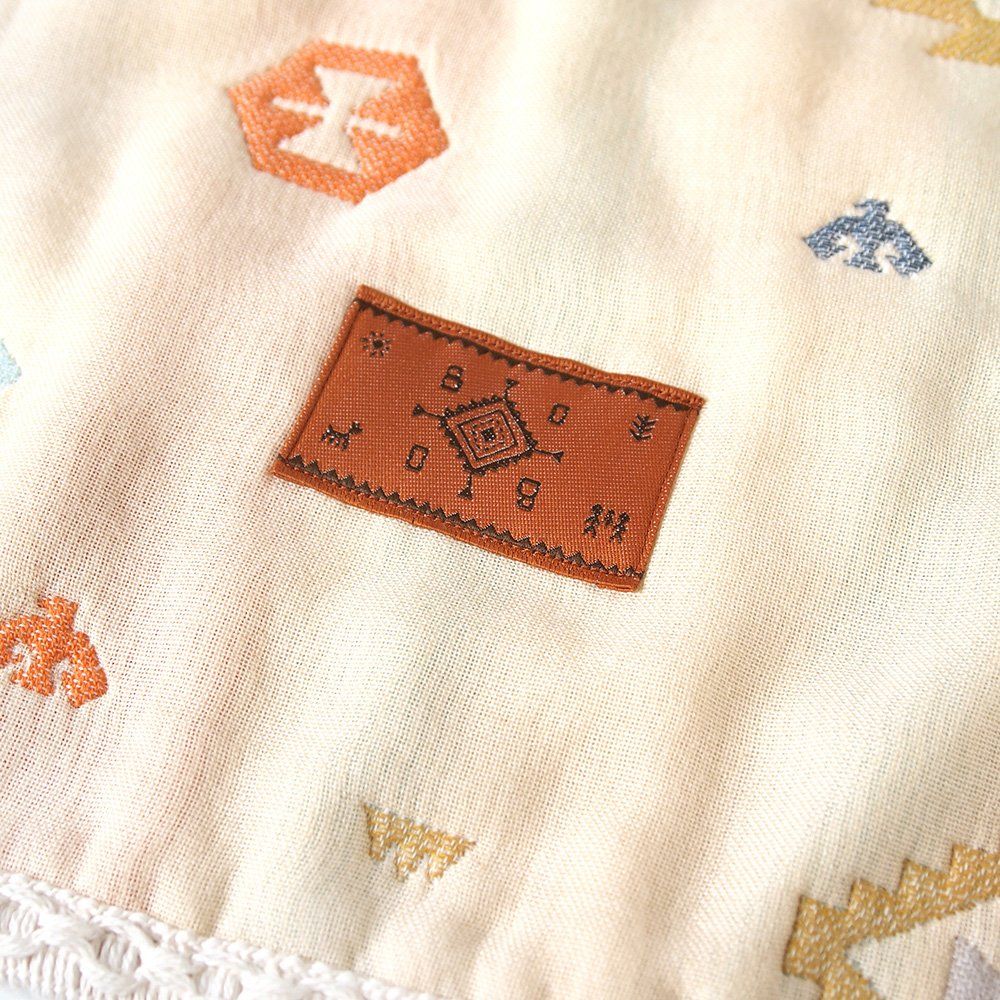 10 mois ディモワ - BOBO ふくふくガーゼ 6重ガーゼ ケット コットン トーテム Mサイズ