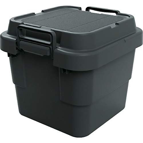 黒_30L TRUSCO(トラスコ) トランクカーゴ 収納ボックス フラット天板仕様 30L 黒 BLKCF-30