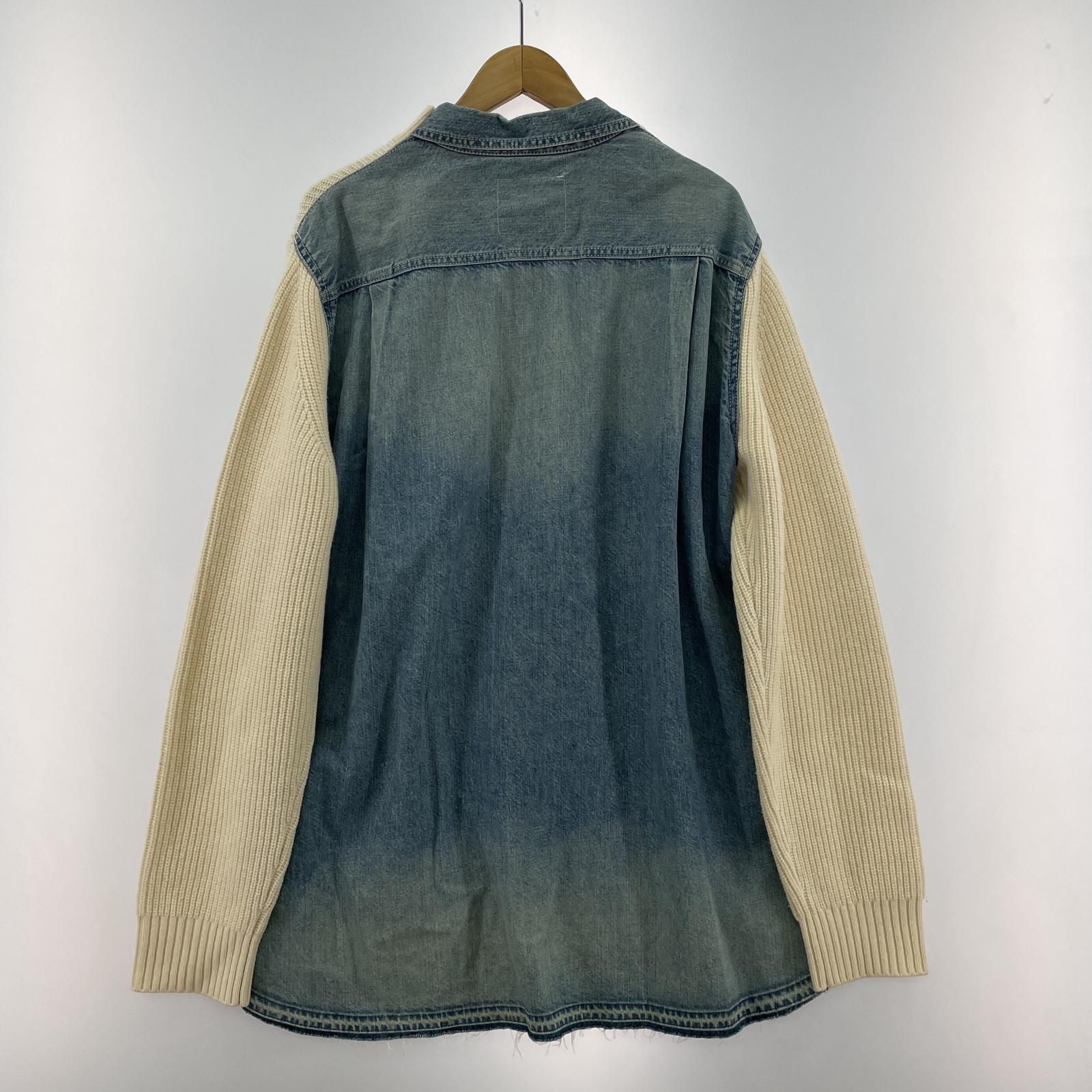 sacai ドッキングデニムニット 3 ホワイト - メルカリ