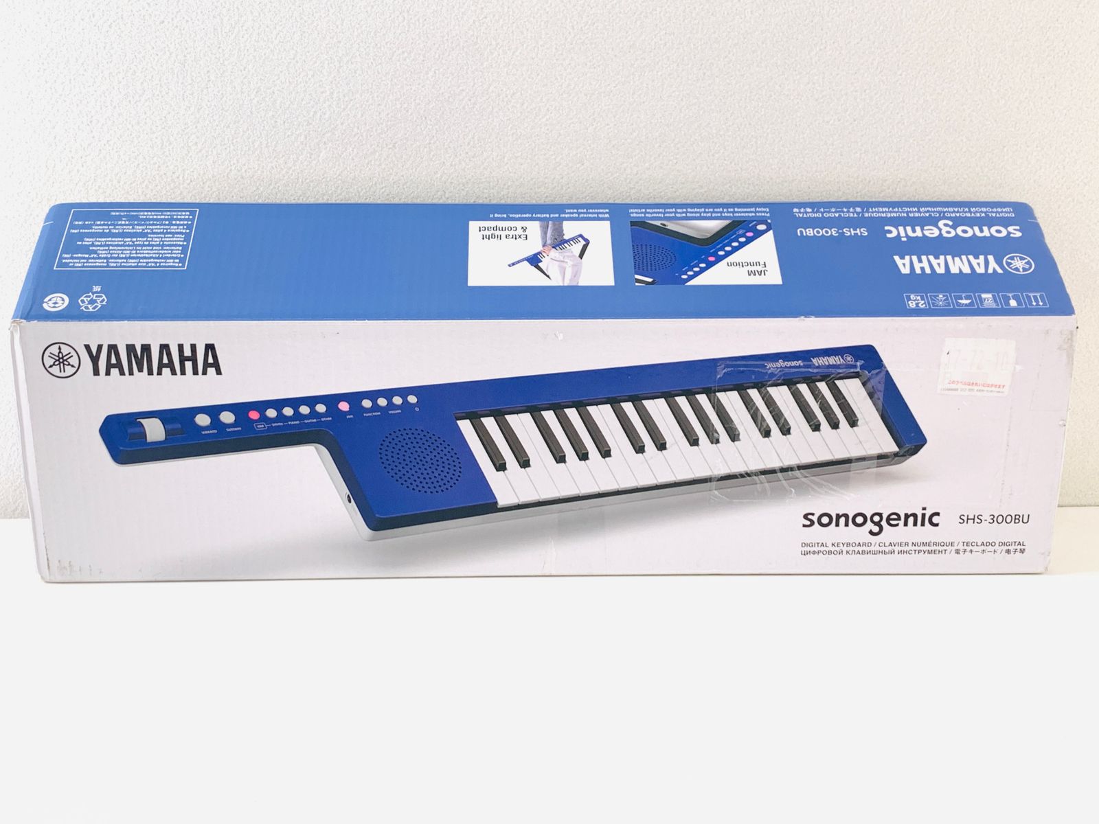 未使用□ヤマハ(YAMAHA) キーボード 37鍵盤 スマホ連動 初心者 ソノジェニック ブルー SHS-300BU リプロス 楽器 音楽 電子ピアノ  送料無料 - メルカリ