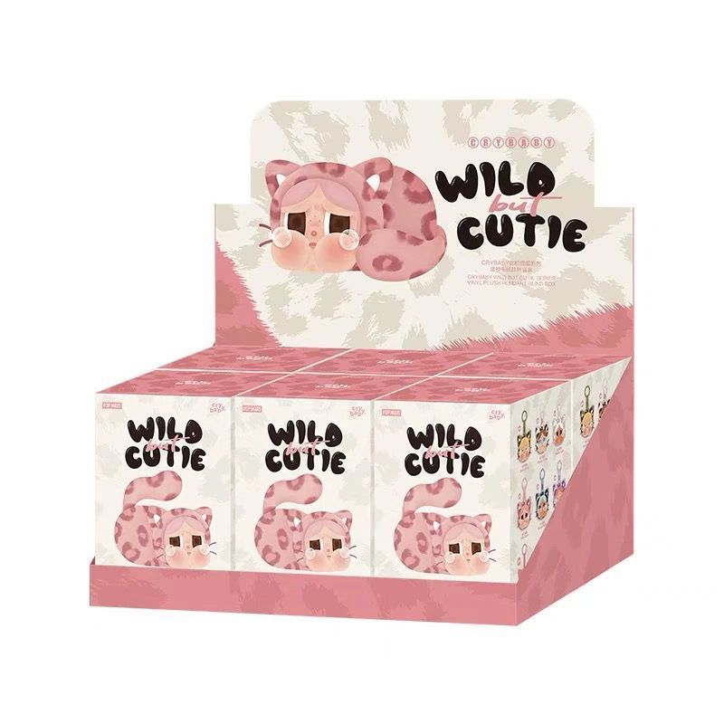 ポップマート POP MART CRYBABY Wild but Cutie Series ぬいぐるみペンダント アソートボックス セット 6ピース入り
