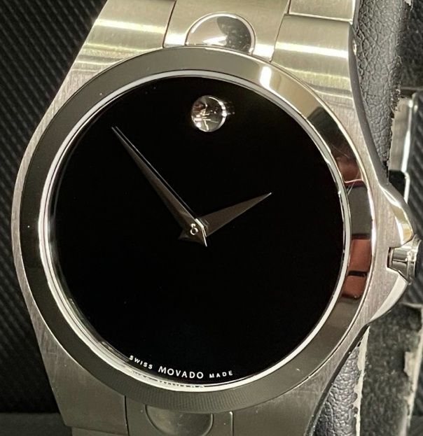 展示品 動作保証 MOVADO 84 E7 1850 モバード ステンレス